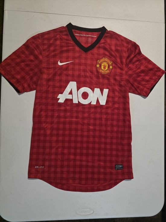 Nike Other - Nike Manchester United AON Home Soccer Jersey Dri-FIT Red Authentic Men's S